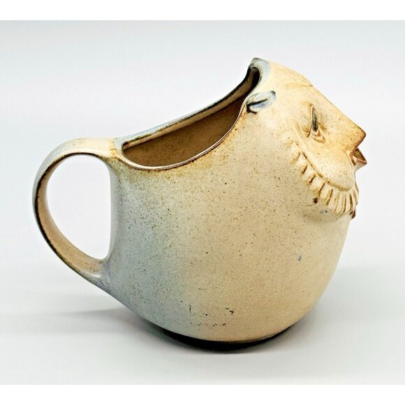 Japan Stoneware Owl Creamer Pitcher UCTCI 4.5 inch Stoneware Vintage 1960s - Picture 2 of 9